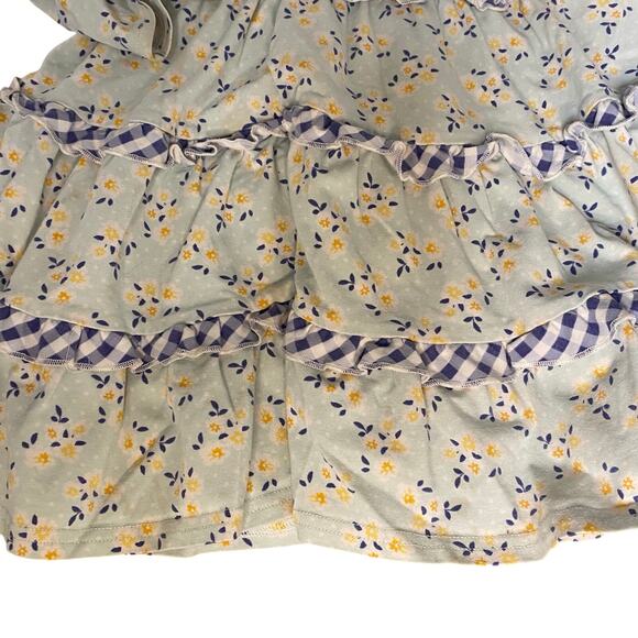 Shrimp & Grits Kids light green floral tiered long sleeve dress SIZE XS - Picture 2 of 4